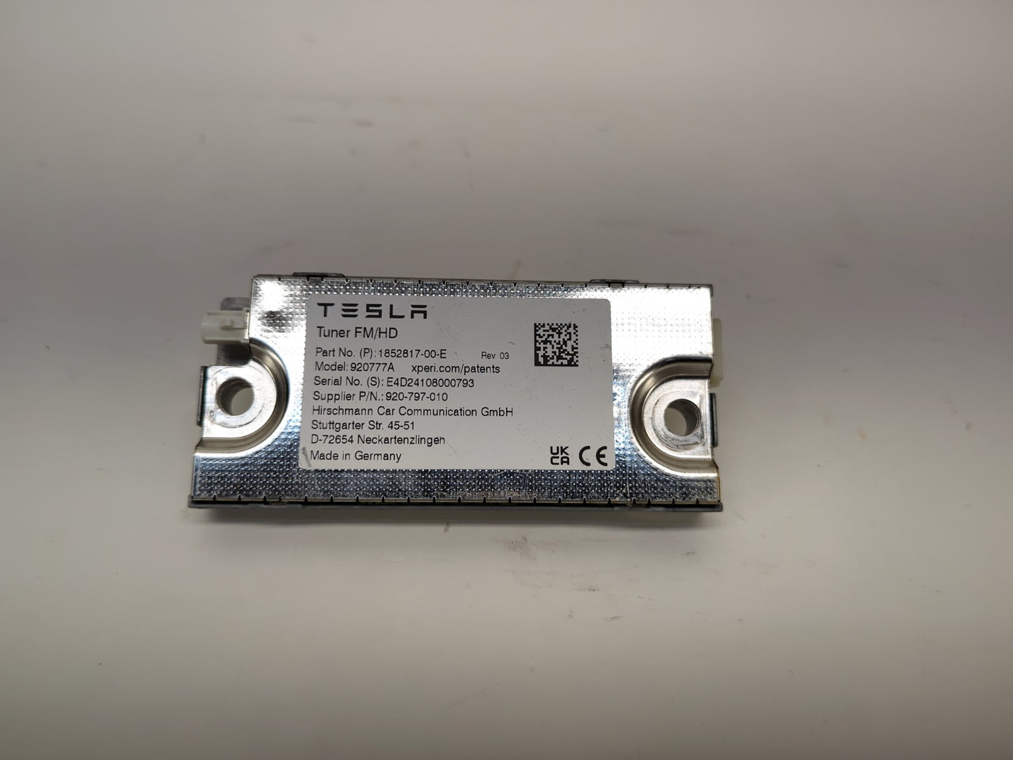 2024-2025 Tesla Model 3 Highland Tuner FM HD 1852817-00-E
