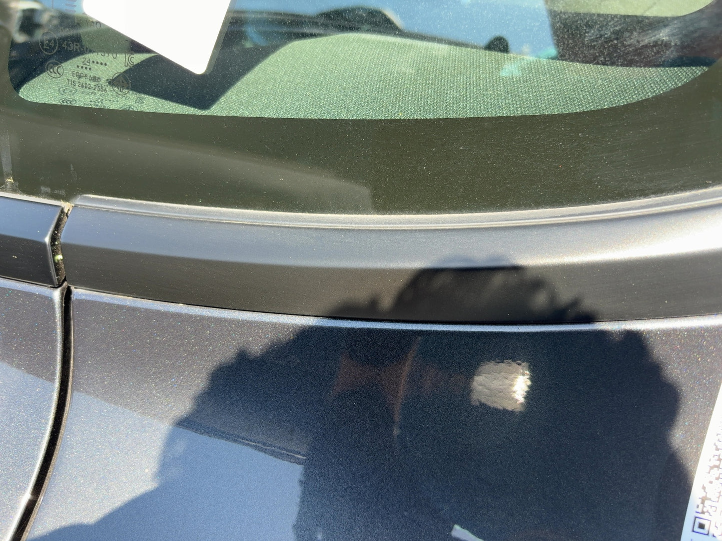 2025 Tesla Model 3 Highland Rear Quarter Glass Left Black 1915483-20-C
