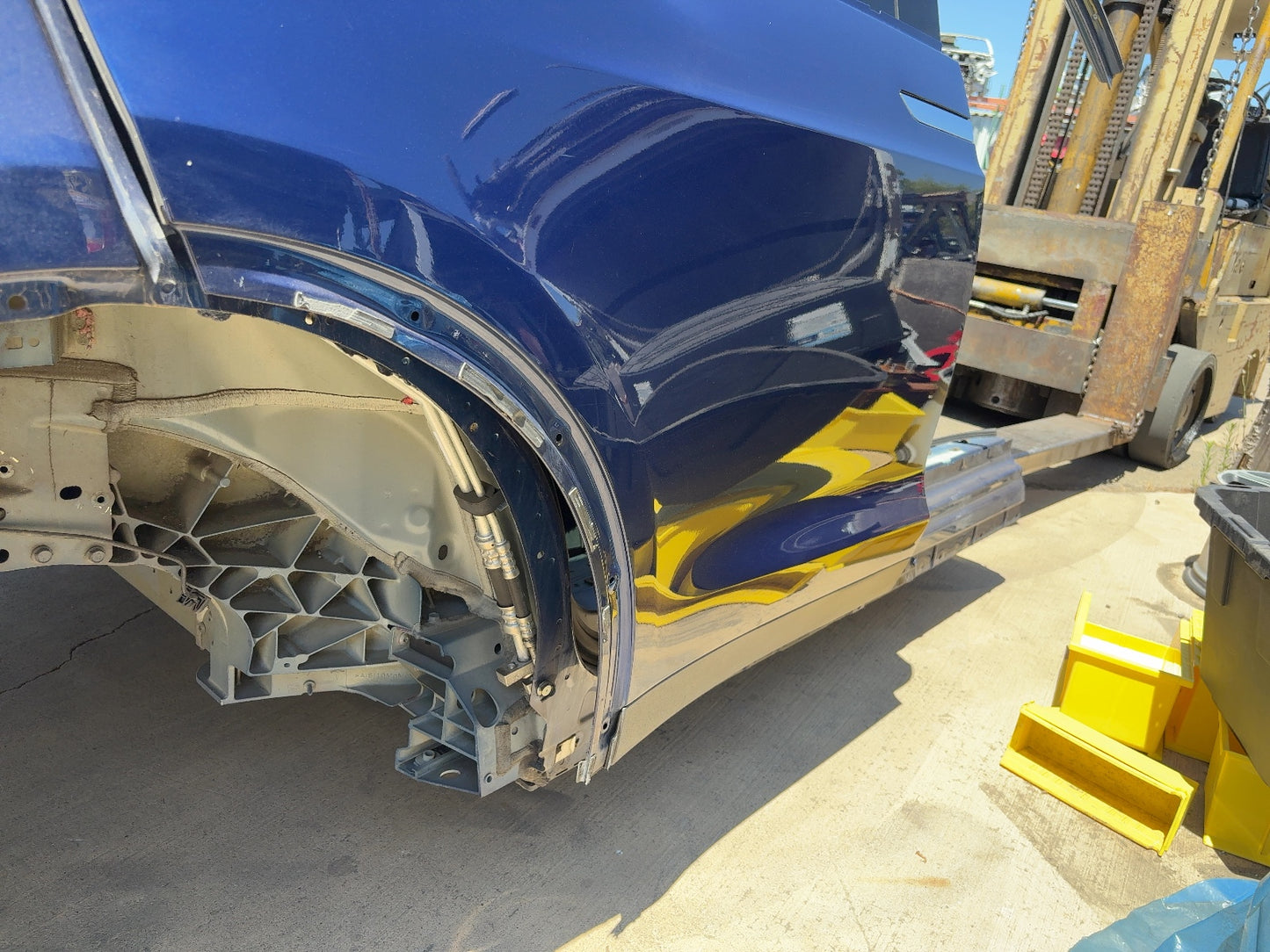 2016 Tesla Model X Rear Right Door Shell 1069538-E0-A