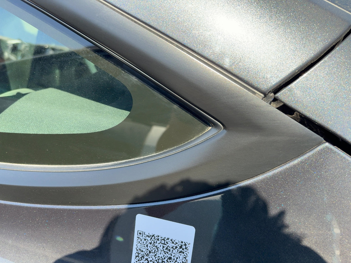 2025 Tesla Model 3 Highland Rear Quarter Glass Left Black 1915483-20-C