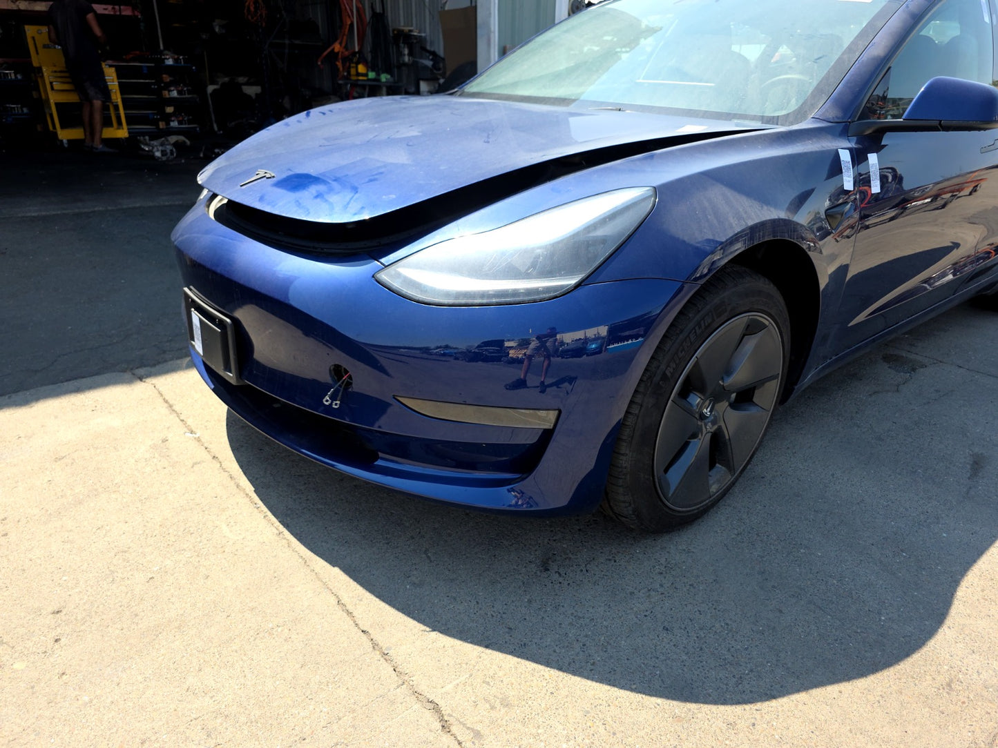 2023 Tesla Model 3 Front Bumper Assembly Without Park Sensors 1916699-S0-A