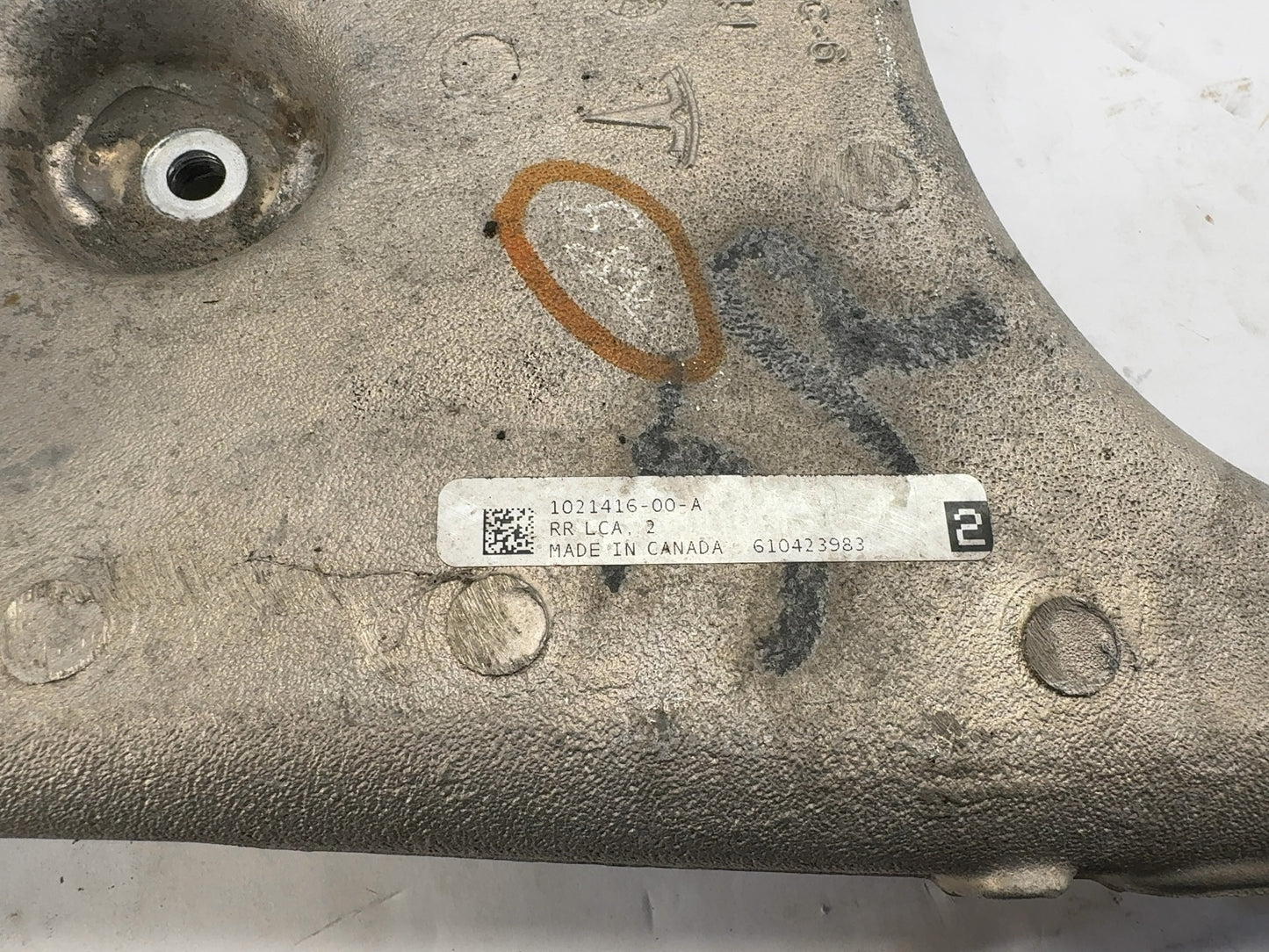 2018 Tesla Model S Rear Lower Control Arm 1021416-00-A