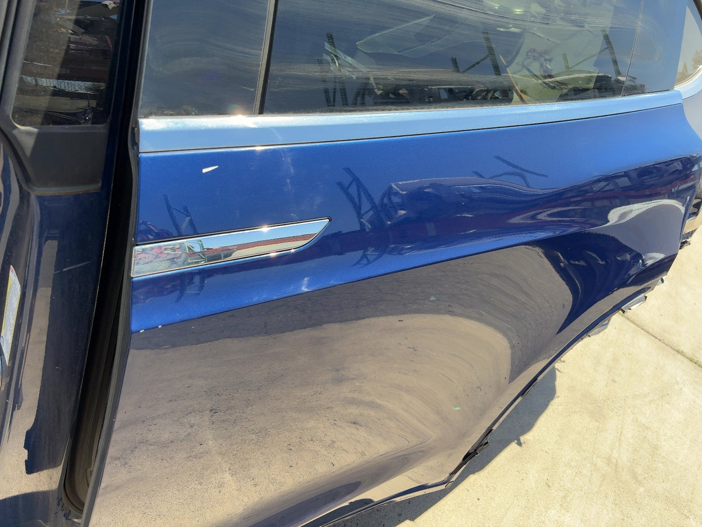 2016-2018 Tesla Model X Rear Left Door Shell 1069537-E0-A