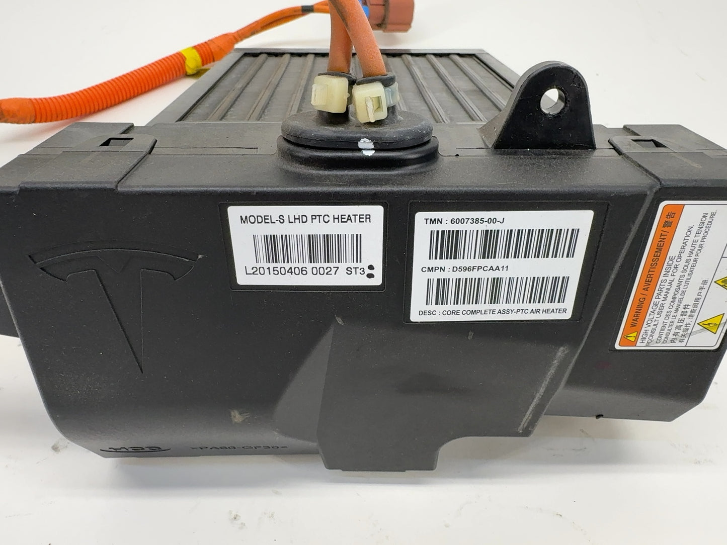 2015 Tesla Model S Ptc Air Heater 6007385-00-J