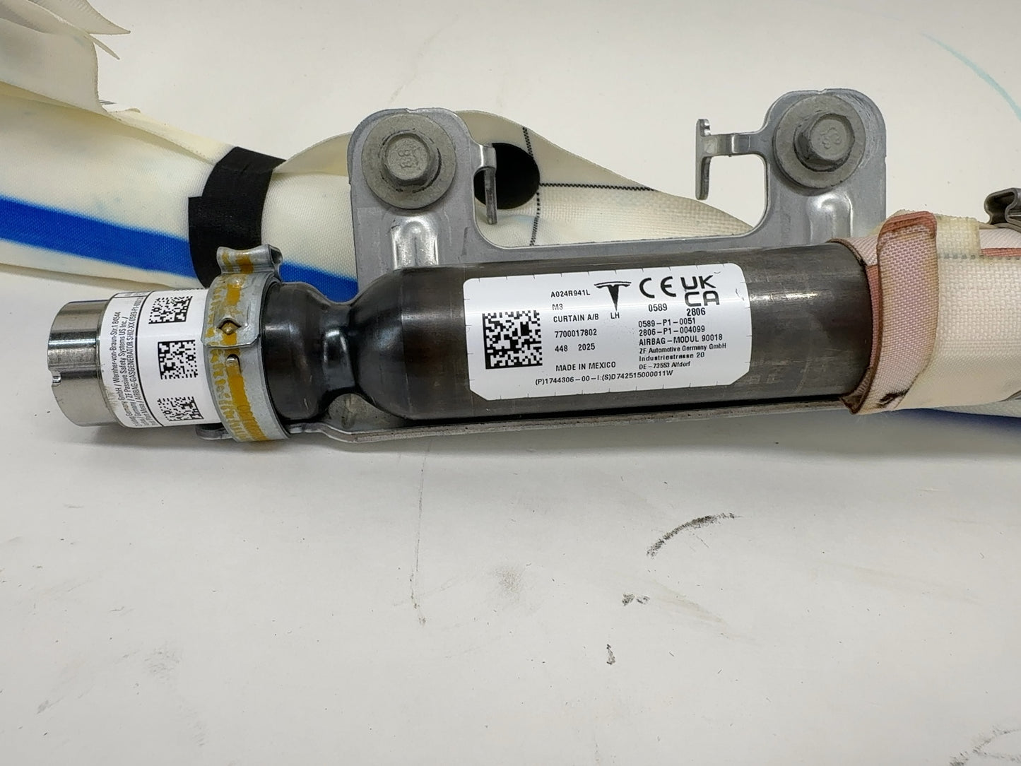 2025 Tesla Model 3 Highland Left Driver Curtain Airbag 1744306-00-I