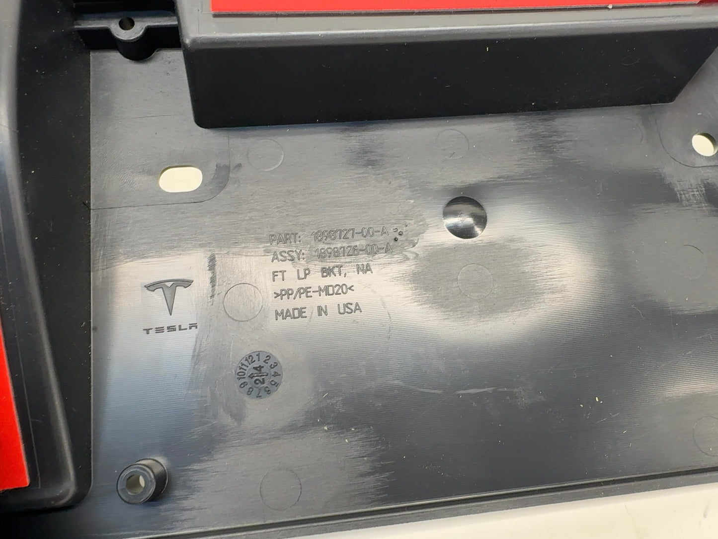 2026 Tesla Model Y Juniper Front License Plate Bracket 1898726-00-A