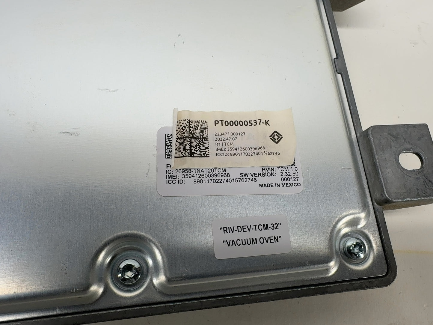 2023 Rivian R1T Telematics Communication Control Module PT00000537-K