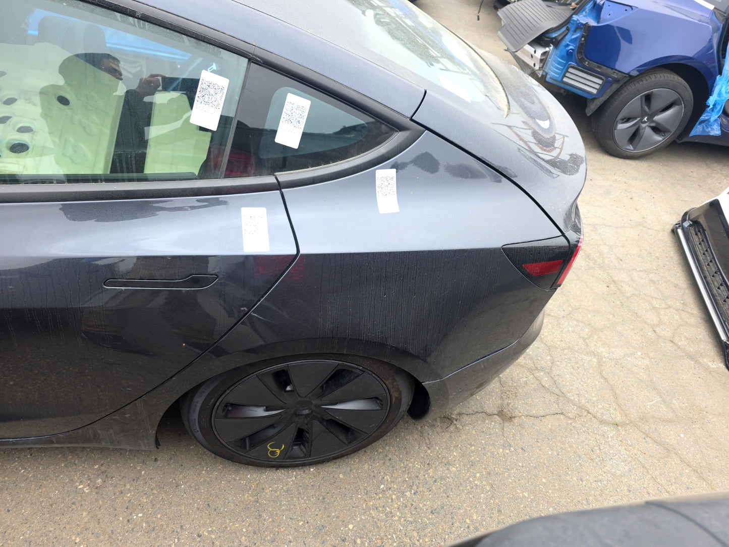 2025 Tesla Model 3 Highland Left Quarter Panel Cut 1910794-S0-A