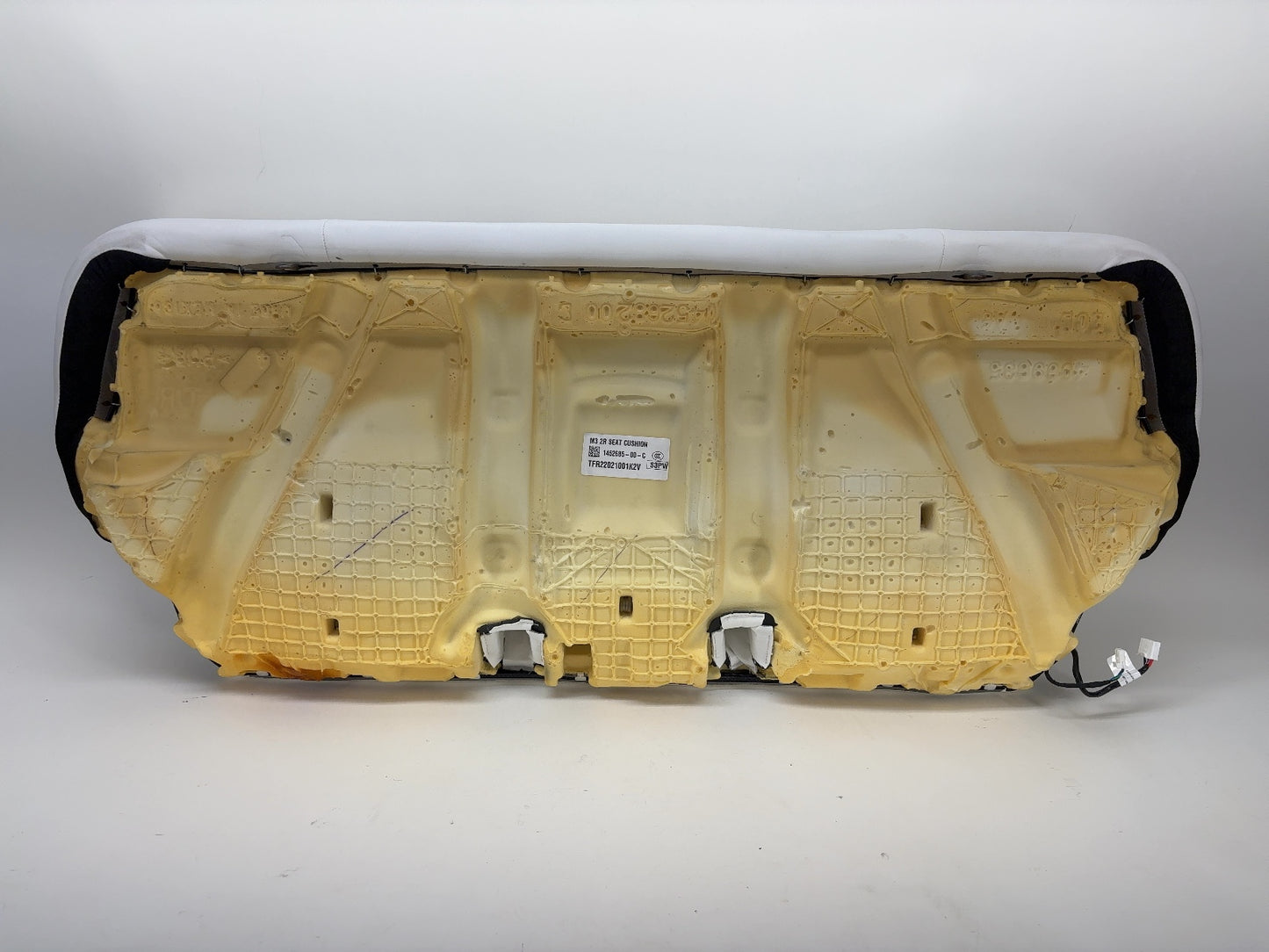 2022 Tesla Model 3 Rear Lower Seat Cushion White 7654336-02-C
