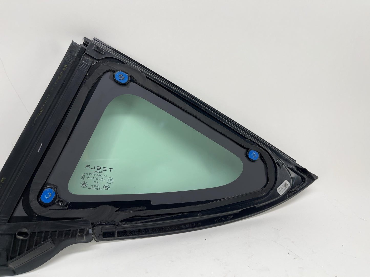 2025 Tesla Model 3 Highland Rear Quarter Glass Right Black 1915484-20-C