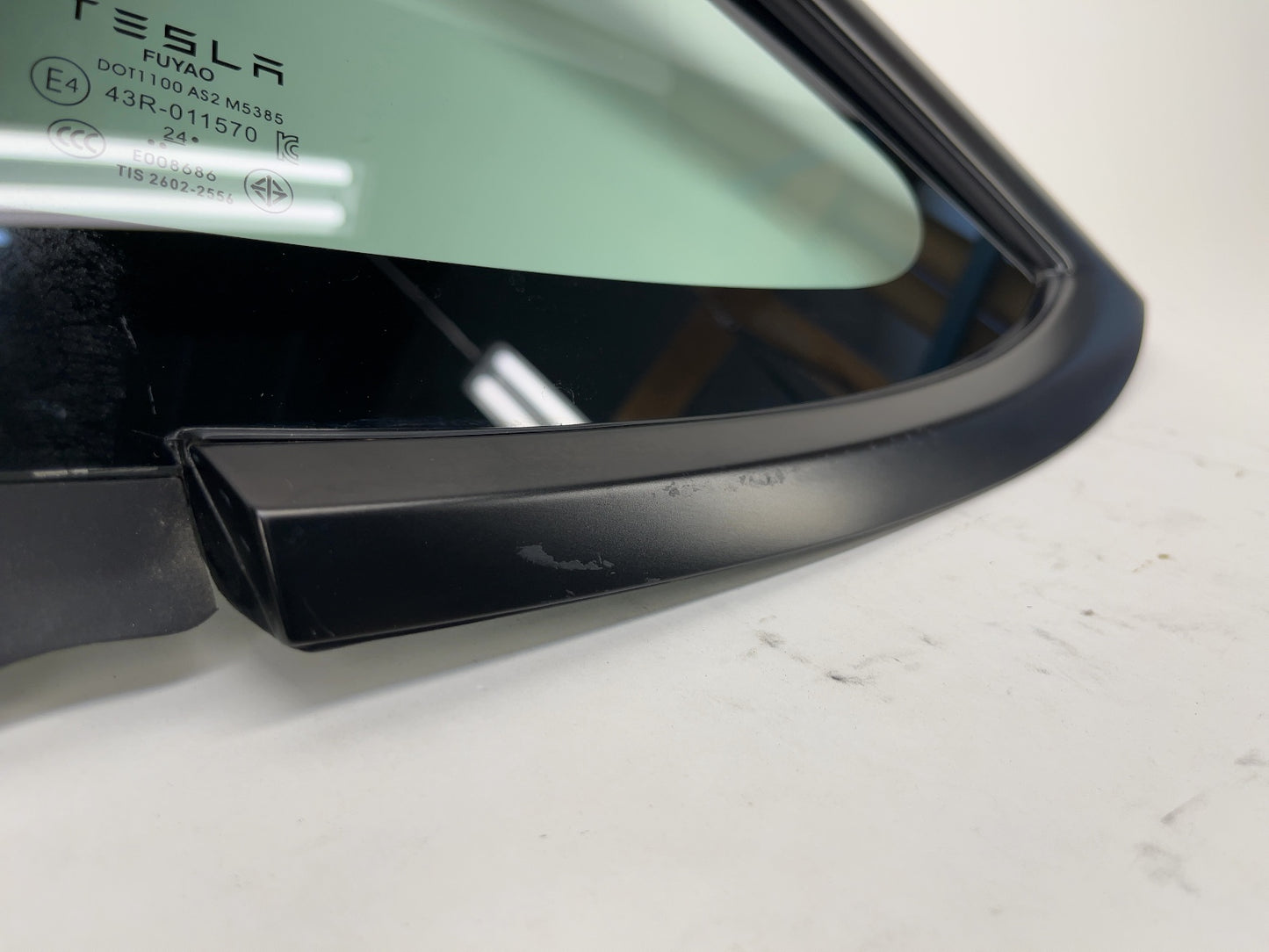2025 Tesla Model 3 Highland Rear Quarter Glass Left Black 1915483-20-C