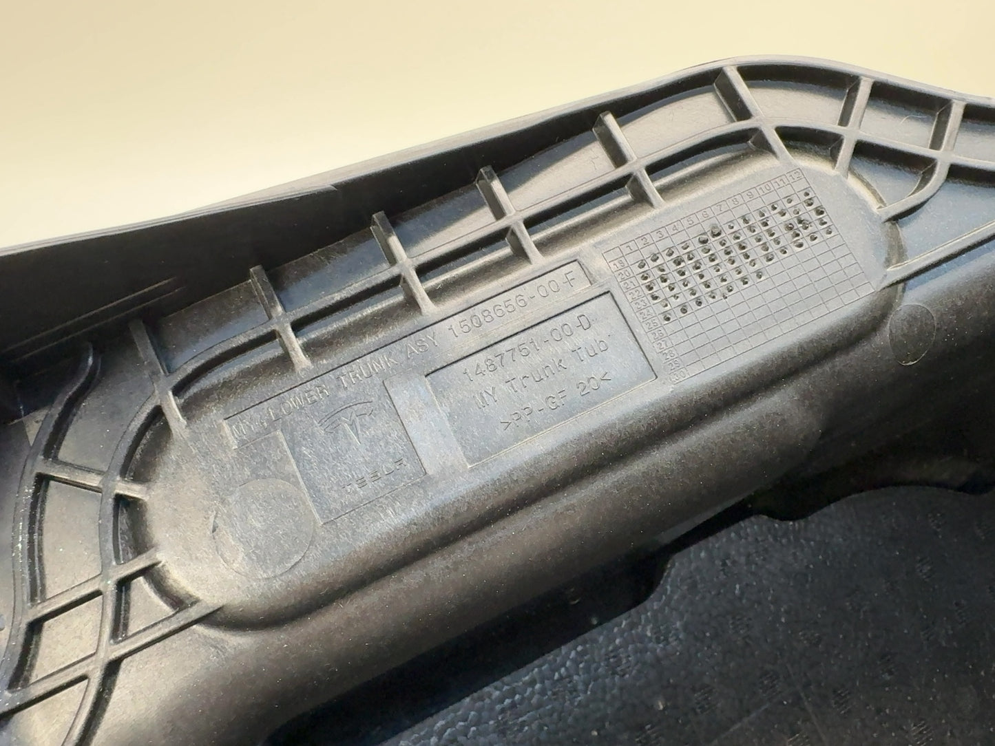 2026 Tesla Model Y Juniper Trunk Tub Compartment 1487751-00-D