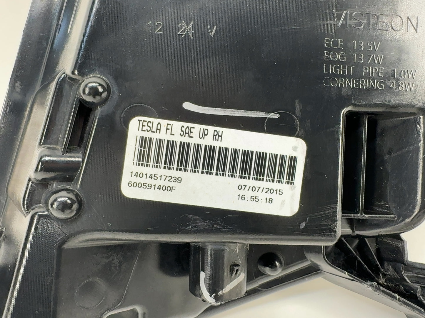 2015 Tesla Model S Front Fog Lamp Right 6005914-00-F