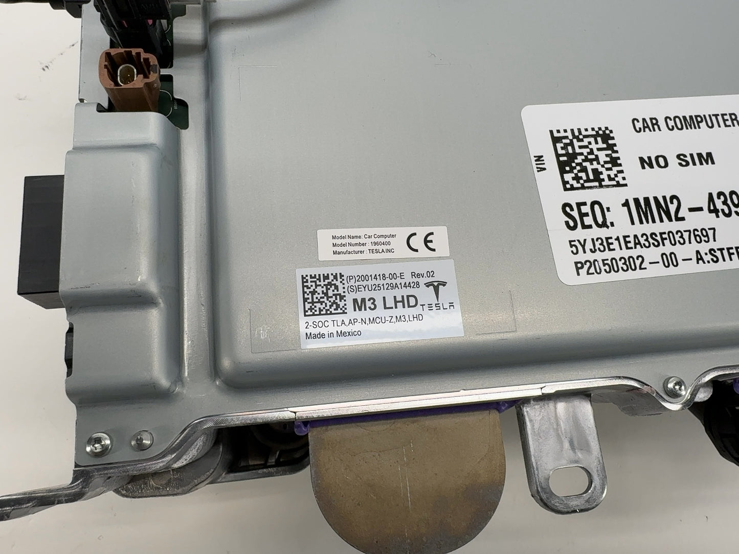 2025 Tesla Model 3 Highland Car Computer 2001418-00-E