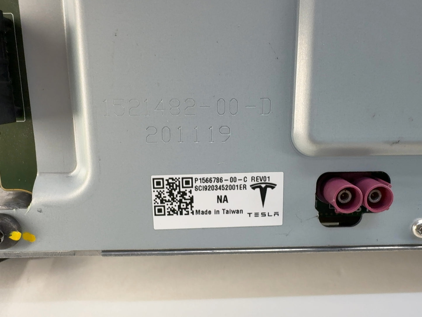 2021 Tesla Model 3 Car Computer 1566786-00-C