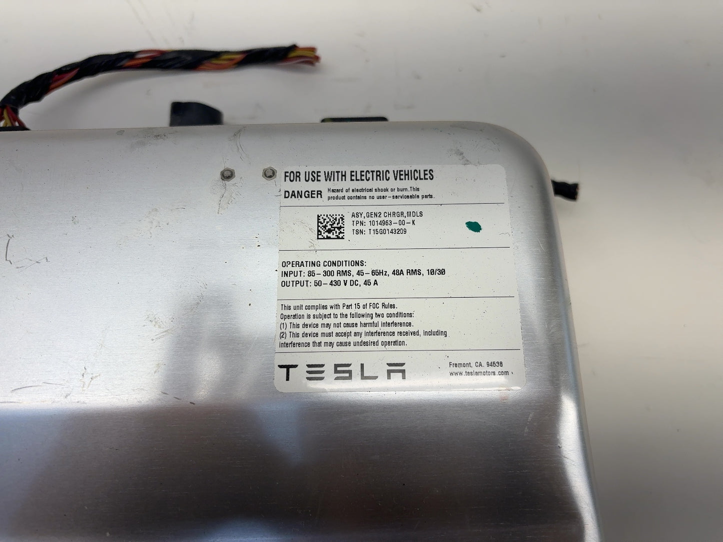 2015 Tesla Model S Gen 2 Onboard Charger 1014963-00-K