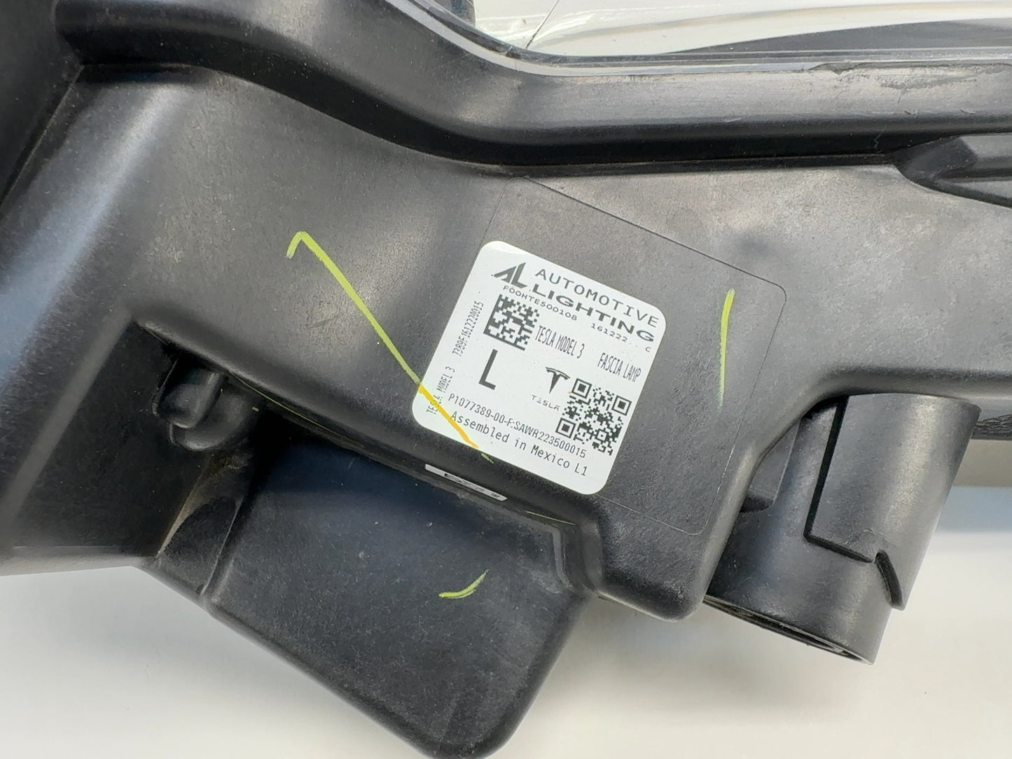 2021-2023 Tesla Model 3 Front Left Fog Lamp Base 1077389-00-F