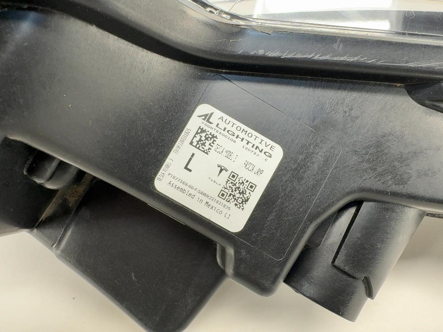2021-2023 Tesla Model 3 Front Left Fog Lamp Base 1077389-00-F