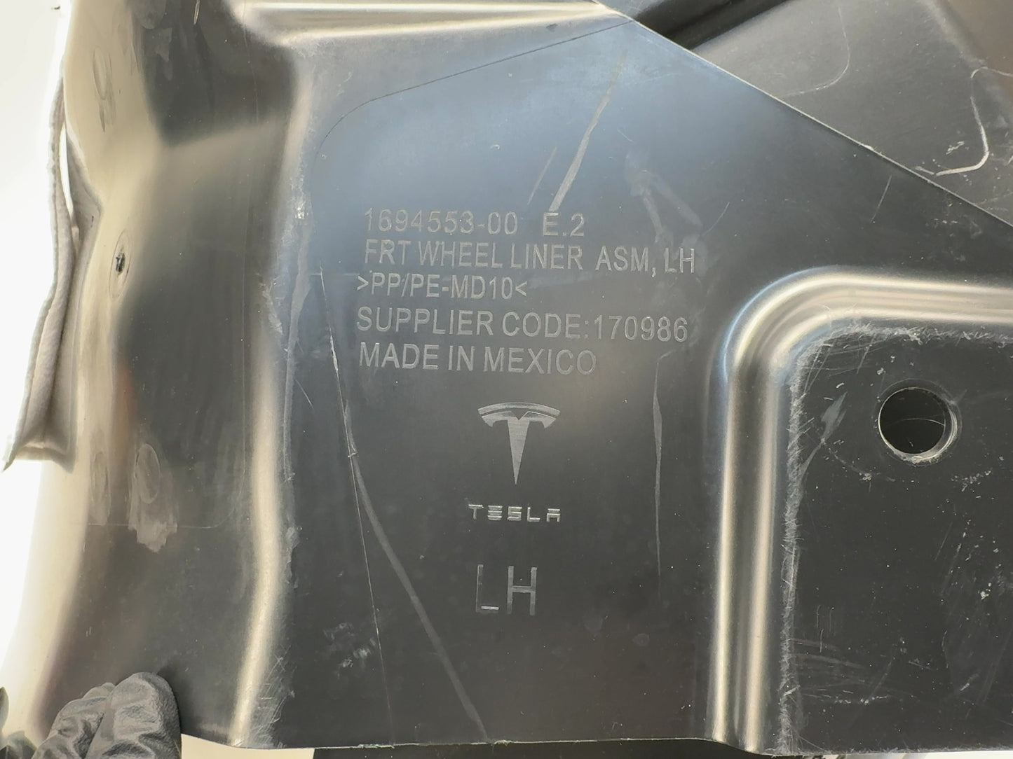 2024-2025 Tesla Model 3 Highland Front Left Wheel Arch Liner 1694553-00-E