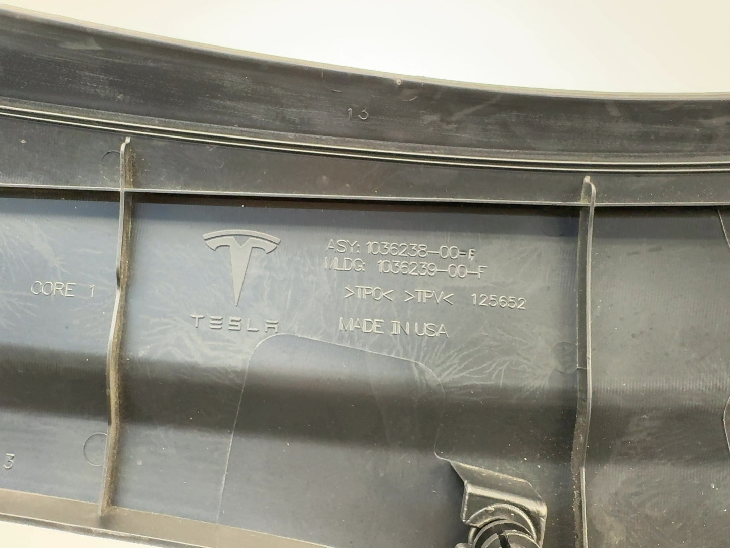 2020 Tesla Model X Frunk Apron Right 1036238-00-G