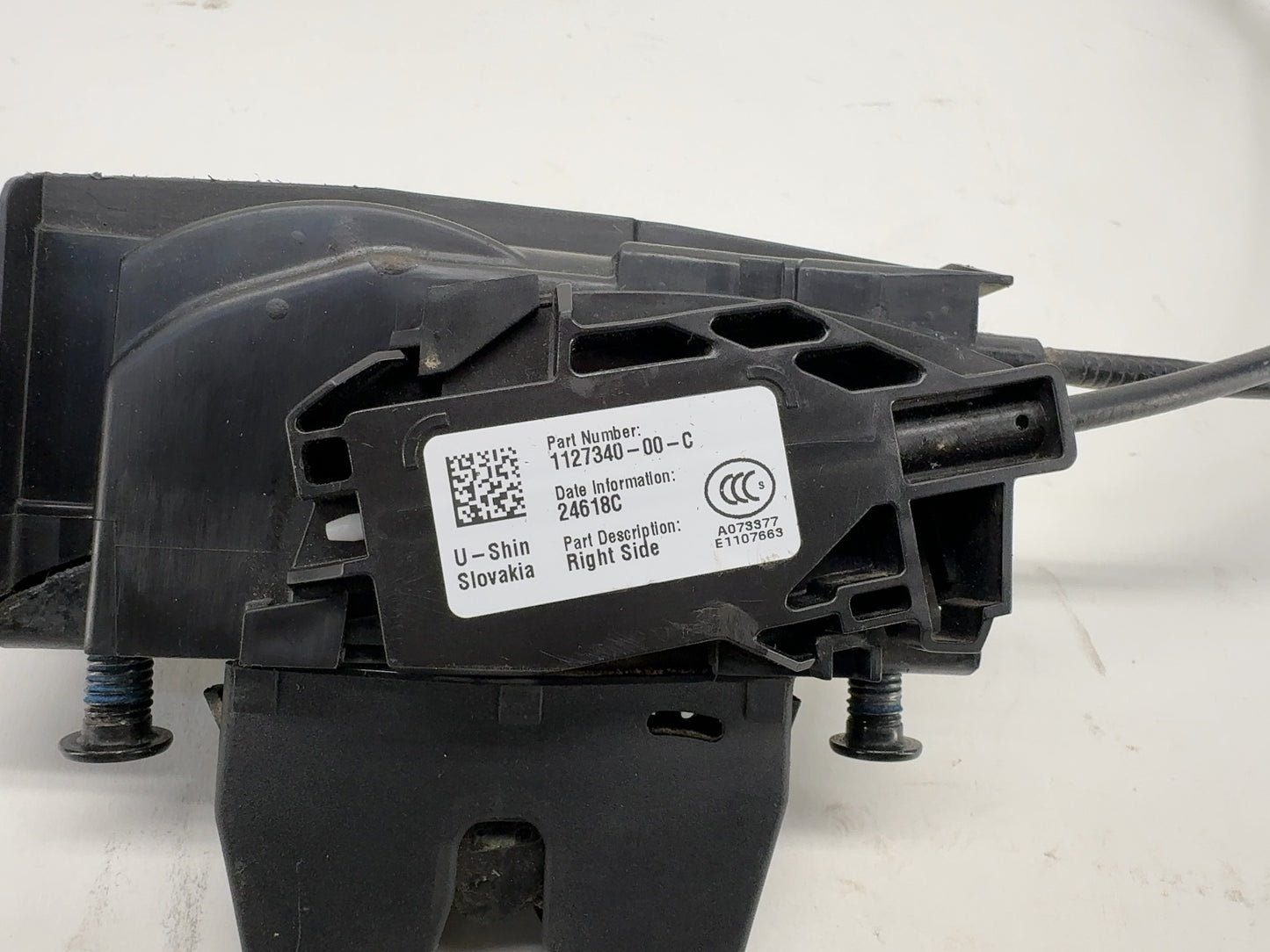 2020 Tesla Model X Rear Right Door Latch 1127340-00-C
