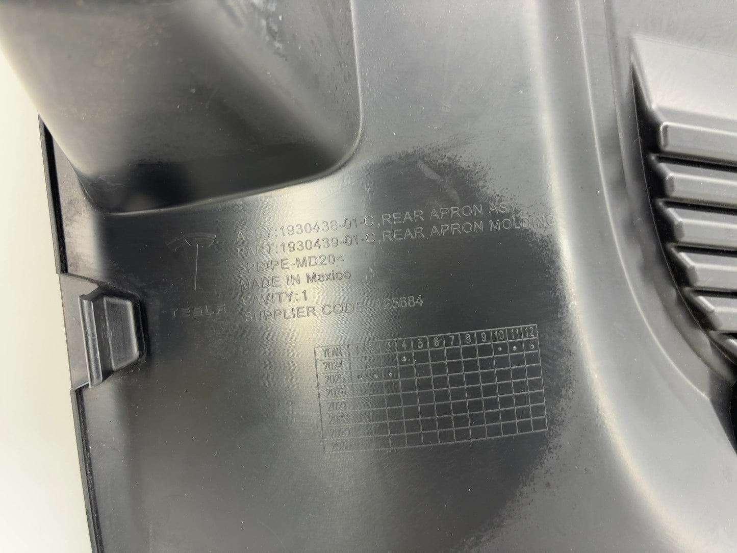 2025 Tesla Model Y Juniper Rear Apron 1930438-01-C