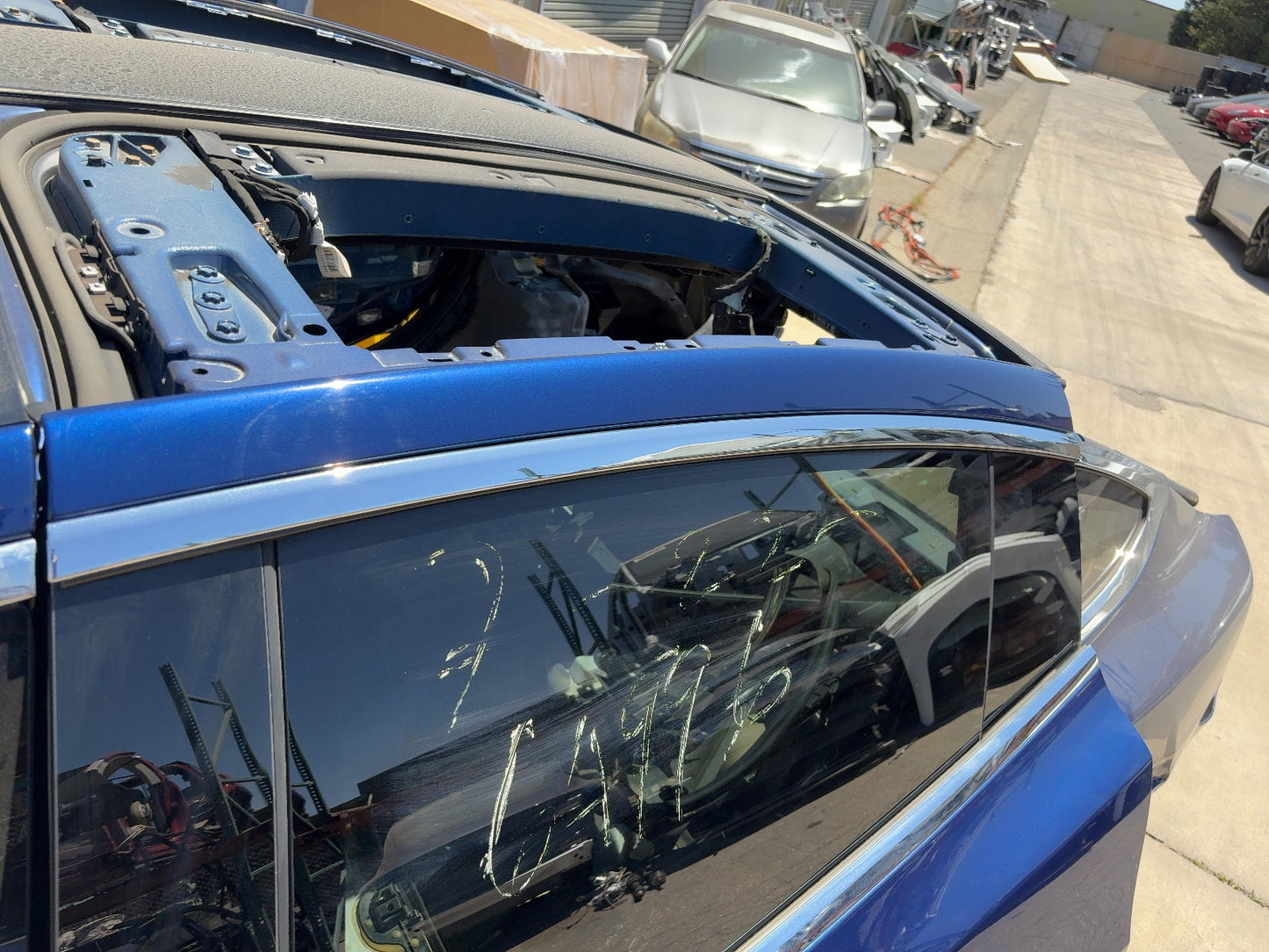 2016-2018 Tesla Model X Rear Left Door Shell 1069537-E0-A