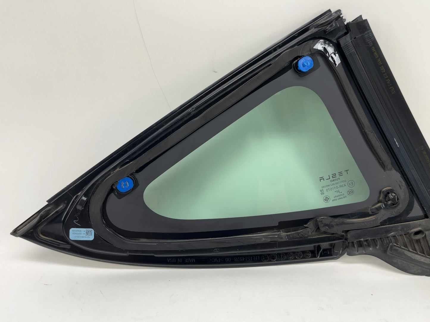 2025 Tesla Model 3 Highland Rear Quarter Glass Left Black 1915483-20-C