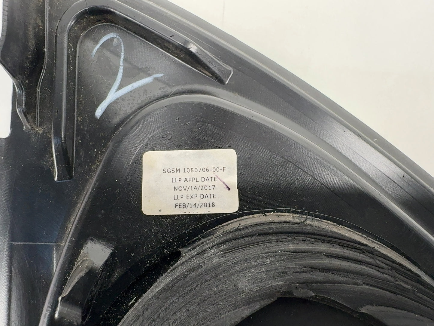 2018 Tesla Model 3 Rear Right Quarter Glass 1080706-00-F