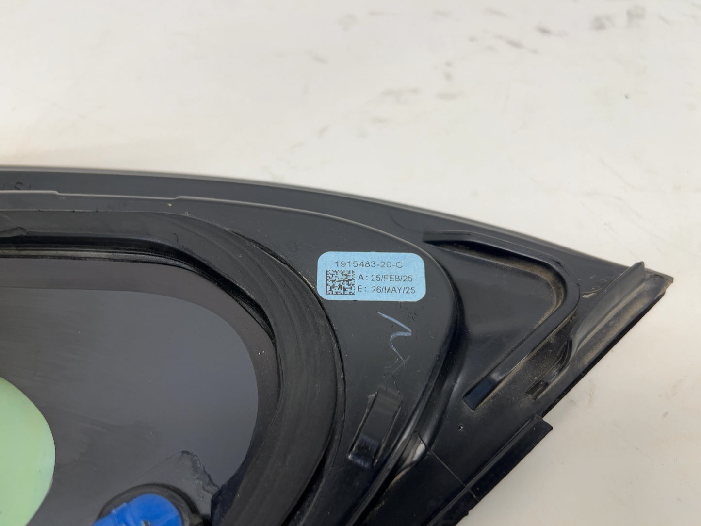 2025 Tesla Model 3 Highland Rear Quarter Glass Left Black 1915483-20-C
