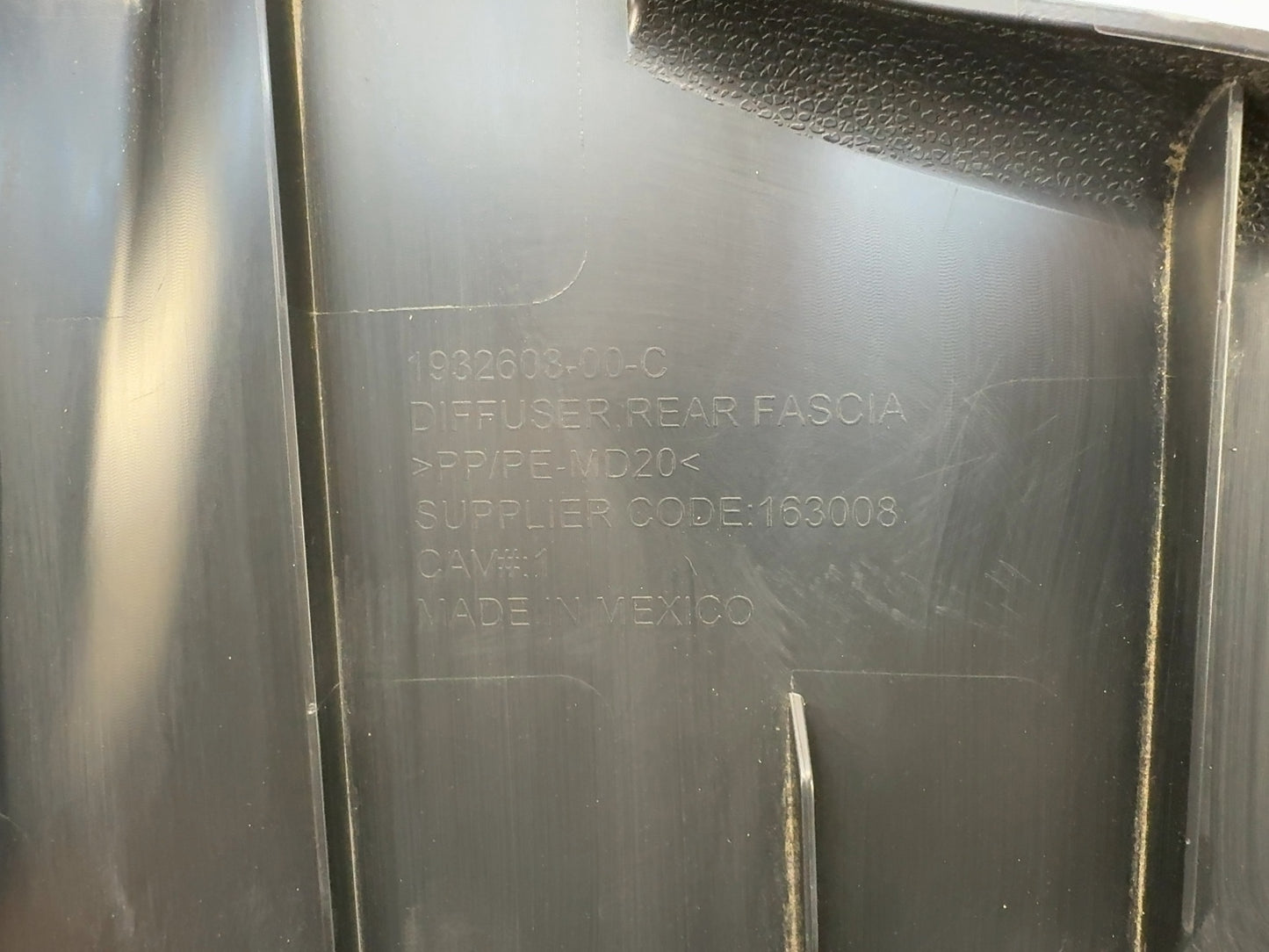 2026 Tesla Model Y Juniper Diffuser Rear Fascia 1932603-00-C