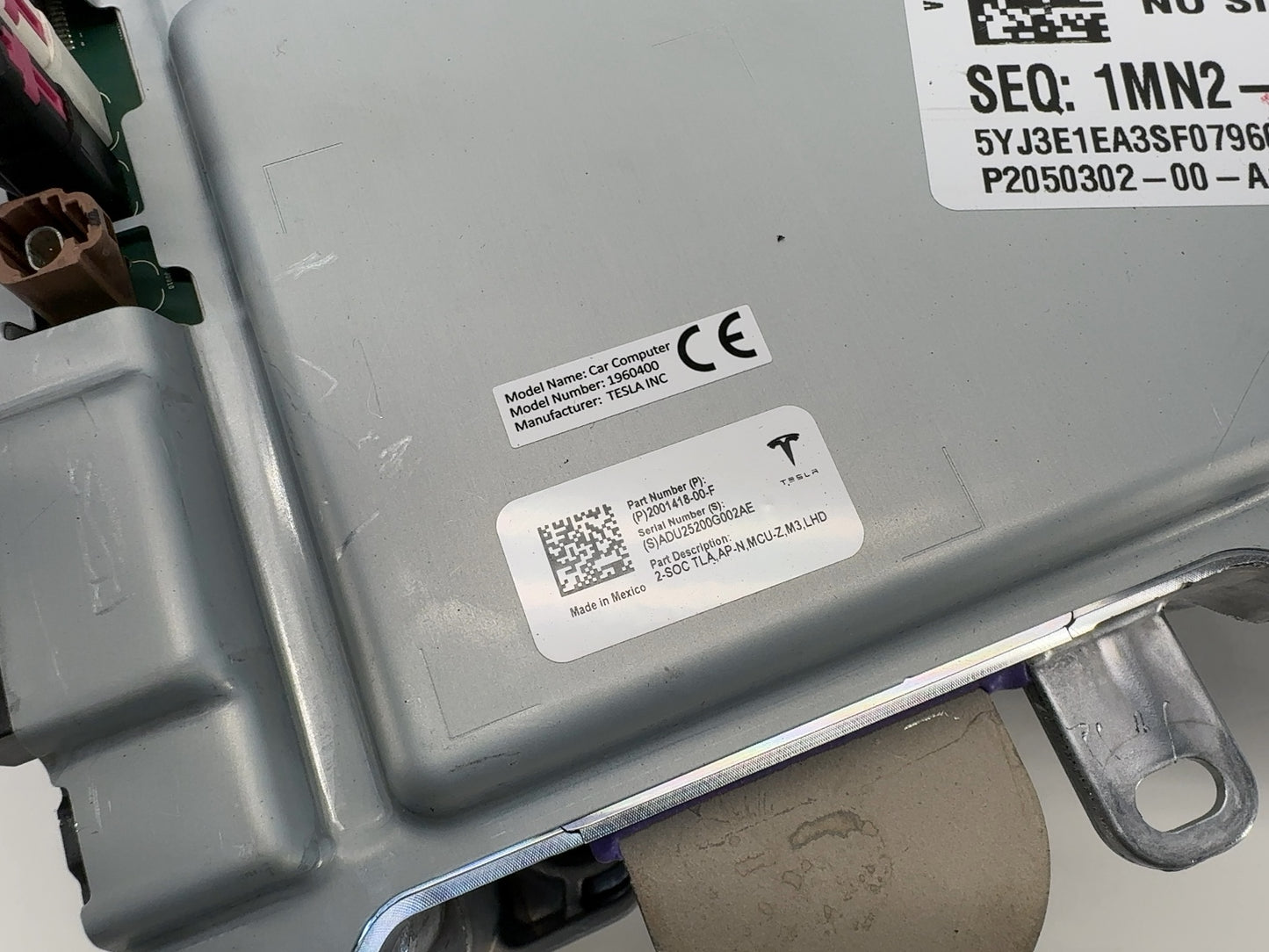 2025 Tesla Model 3 Highland Car Computer With Vc Left Controller 2001418-00-F