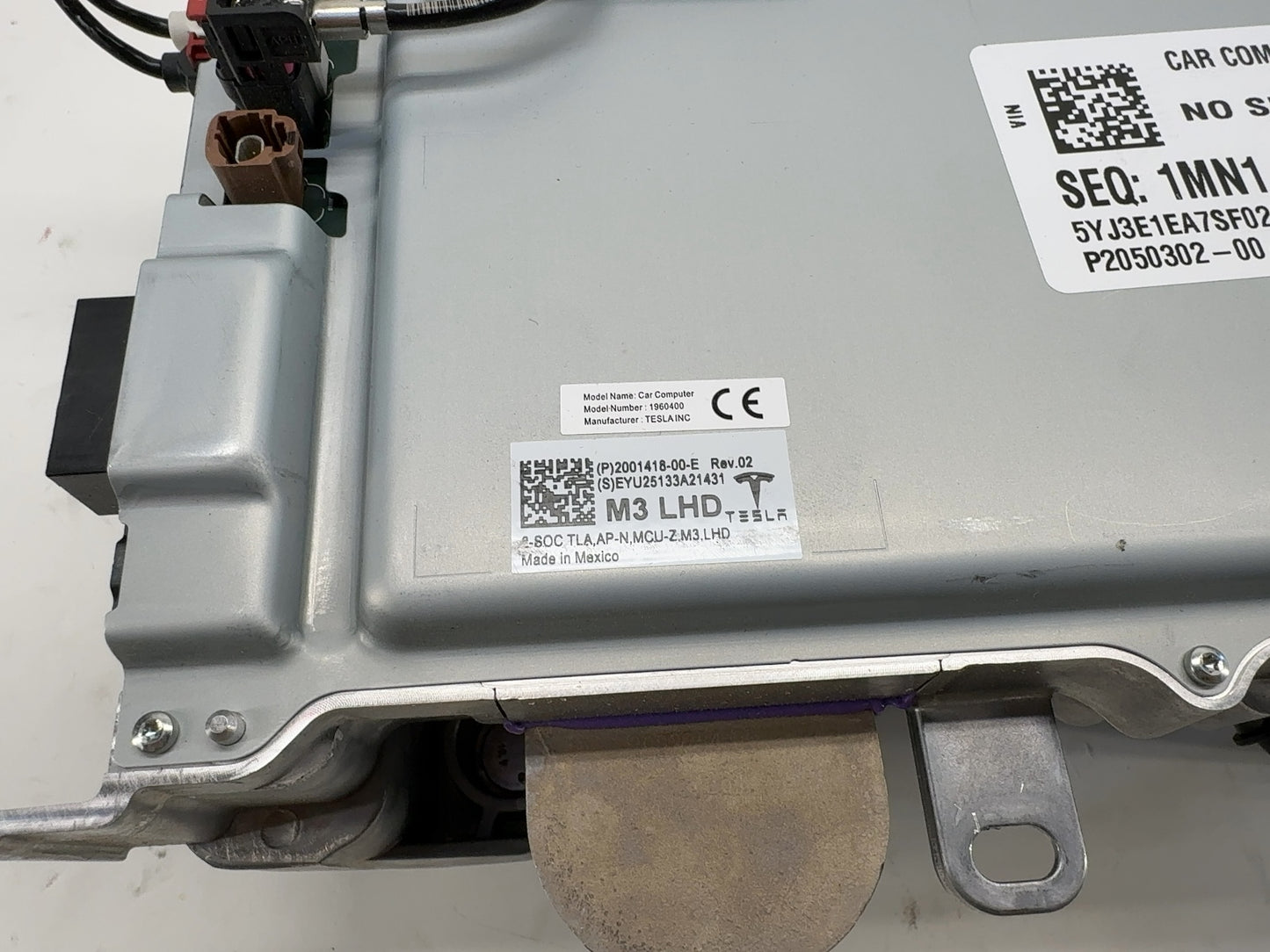 2025 Tesla Model 3 Highland Car Computer With Vc Left Controller 2001418-00-E