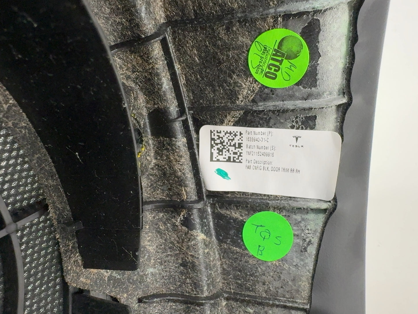 2021 Tesla Model S Rear Right Door Panel 1633942-71-C