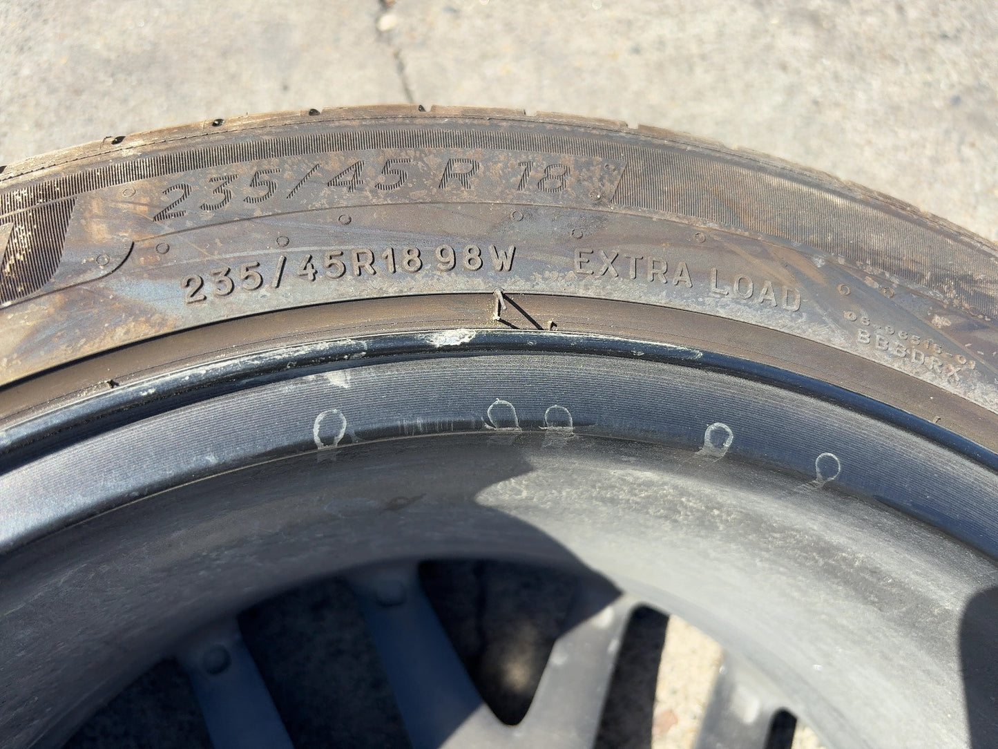 2024-2026 Tesla Model 3 Highland Michelin- Primacy A/s 235/45r18 Wheel 1344246-00-A