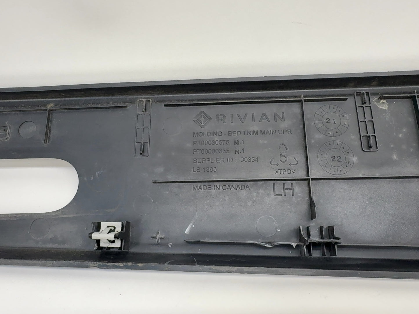 2022 Rivian R1T Bed Upper Trim Left PT00000355-M
