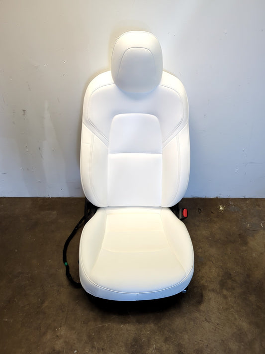 2022 Tesla Model 3 Front First Row Seat Right White 1456943-99-E