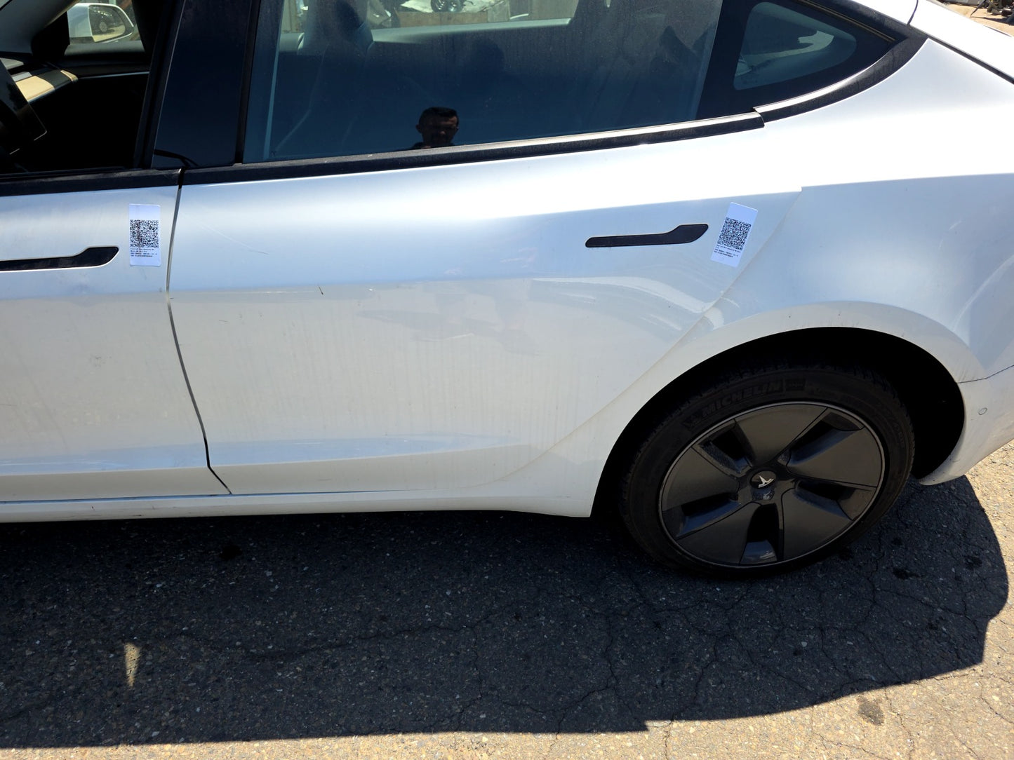 2021-2023 Tesla Model 3 Rear Left Door Assembly No Door Trim 1081441-E1-C