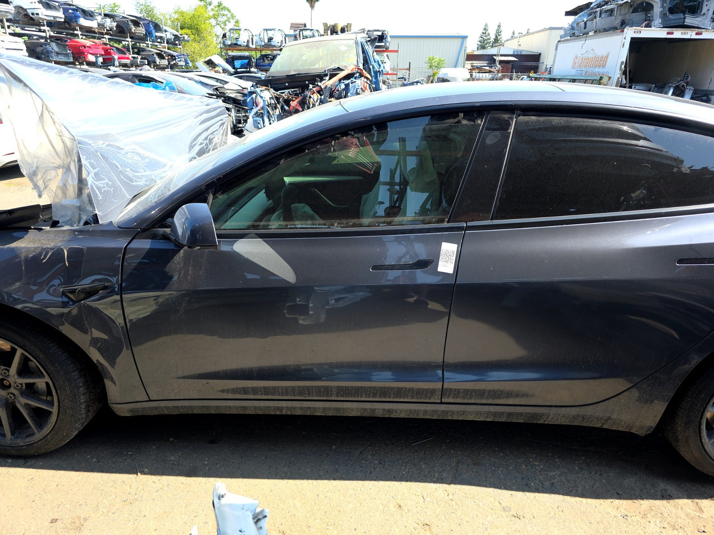 2021-2023 Tesla Model 3 Front Left Door Assembly No Mirror No Door Trim 1081421-E1-C