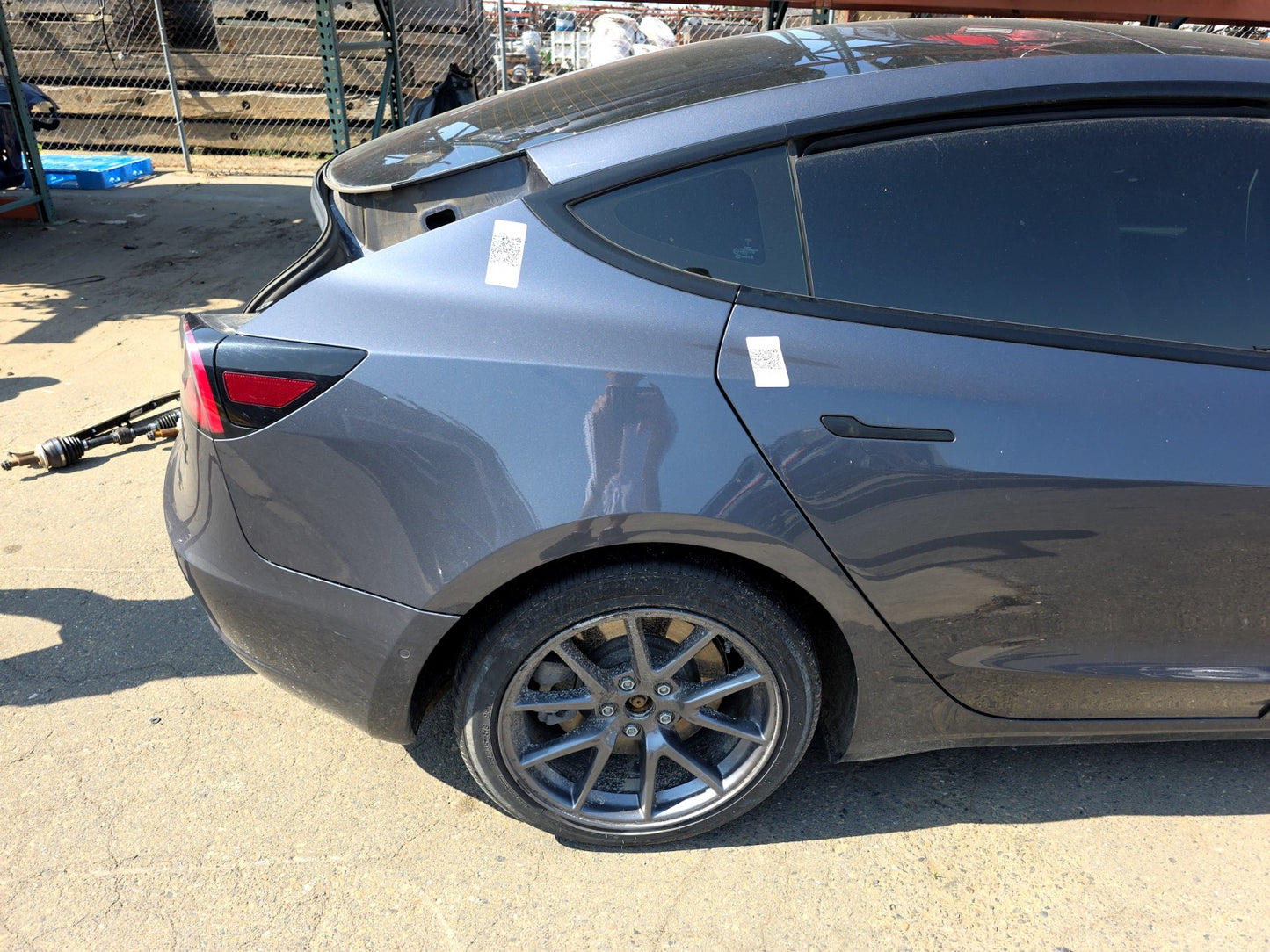 2021-2023 Tesla Model 3 Right Quarter Panel Cut 1073678-S0-B