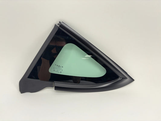 2025 Tesla Model 3 Highland Rear Quarter Glass Left Black 1915483-20-C