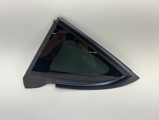 2025 Tesla Model 3 Highland Rear Quarter Glass Left Black 1915483-21-C