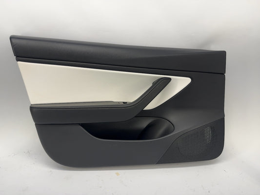 2021 Tesla Model 3 Front Left Door Panel White Trim 1090409-04-M
