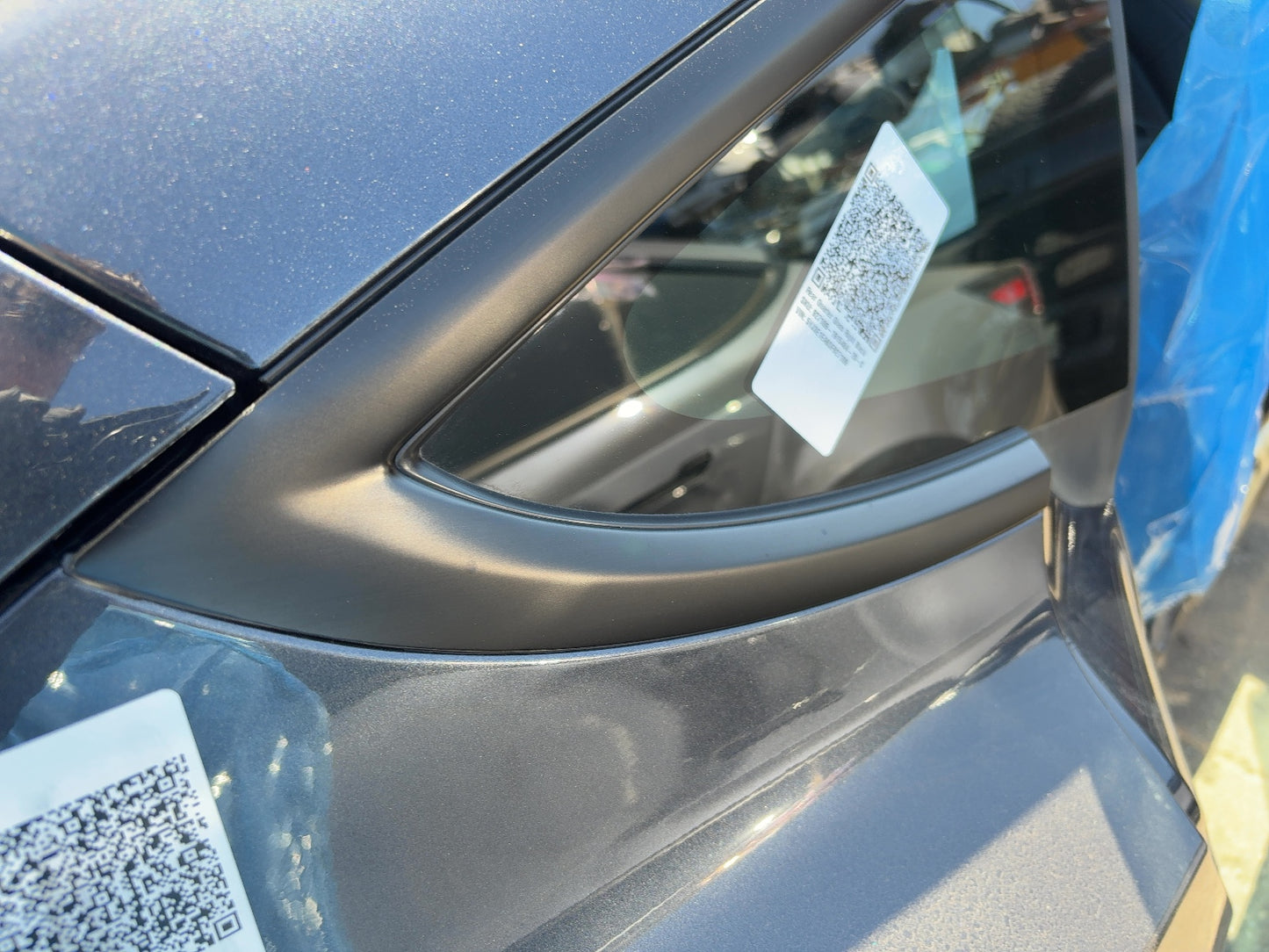 2025 Tesla Model 3 Highland Rear Quarter Glass Right Black 1915484-20-C