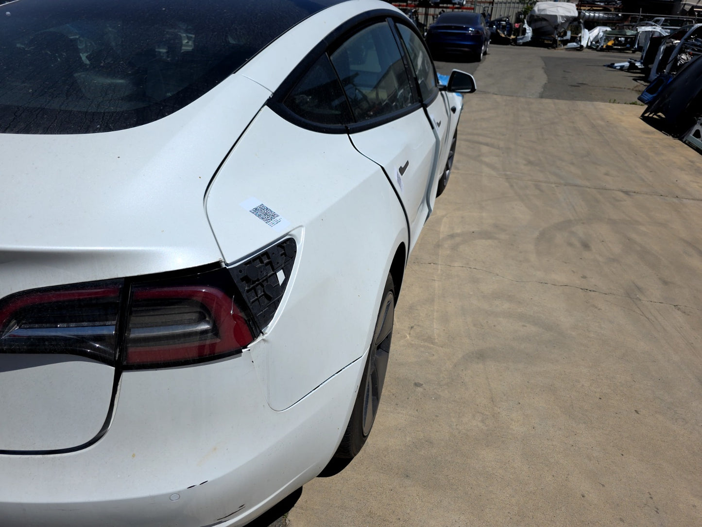 2021-2023 Tesla Model 3 Right Quarter Panel Cut 1073678-S0-B