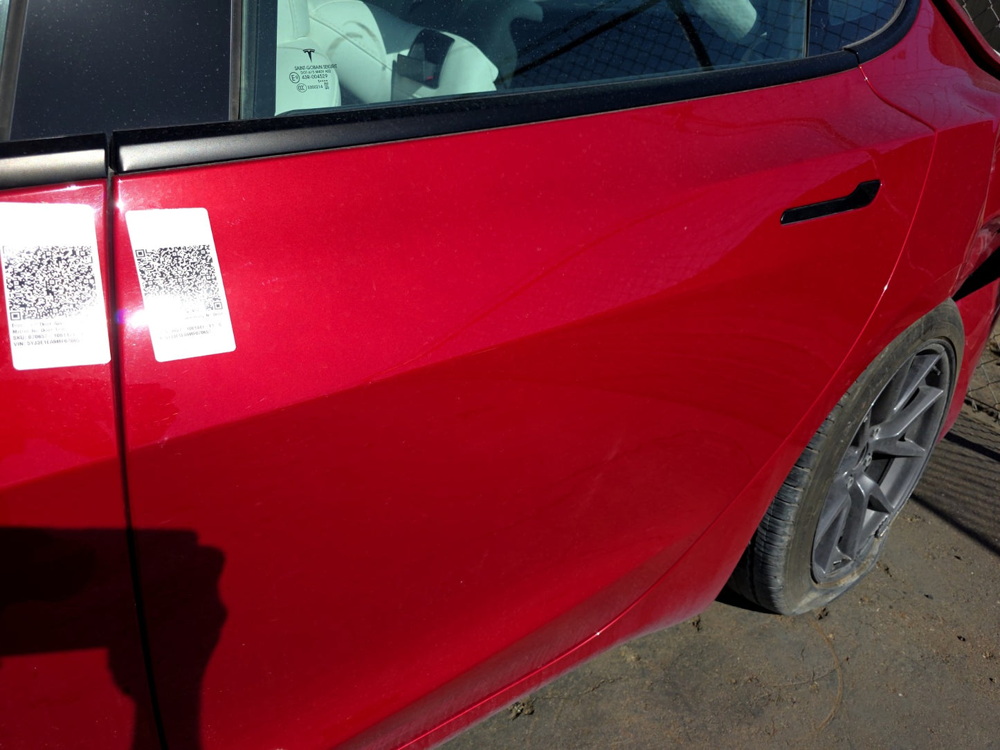 2021-2023 Tesla Model 3 Rear Left Door Assembly No Door Trim 1081441-E1-C