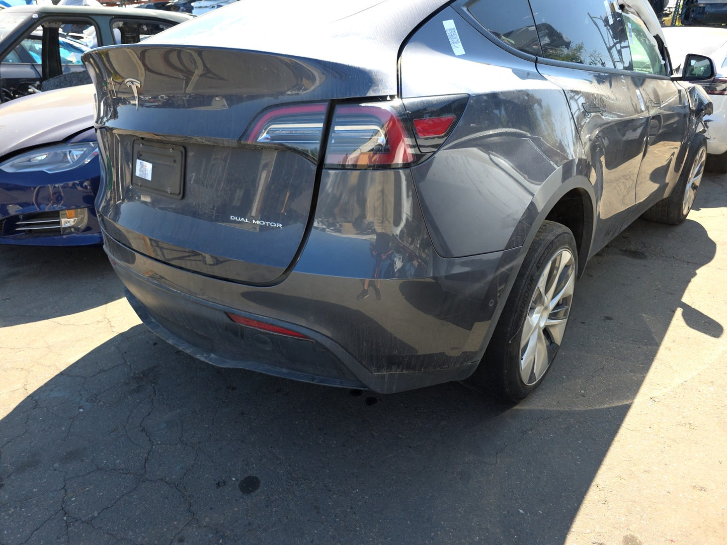 2022 Tesla Model Y Rear Bumper Cover Assembly With Sensors 1493735-S1-A