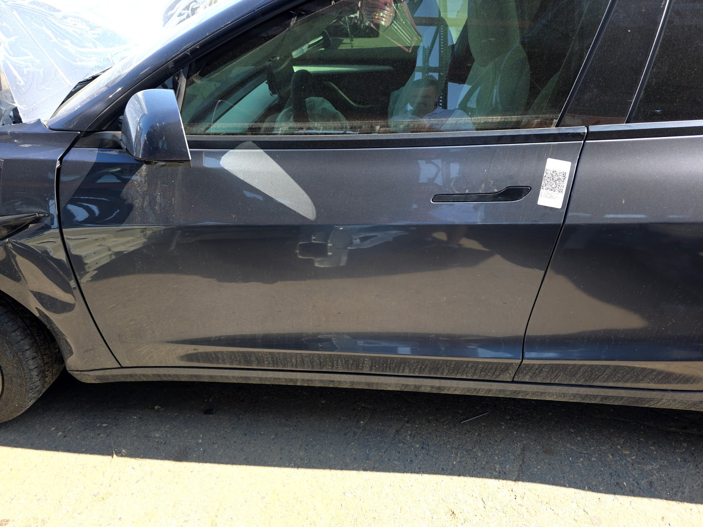 2021-2023 Tesla Model 3 Front Left Door Assembly No Mirror No Door Trim 1081421-E1-C