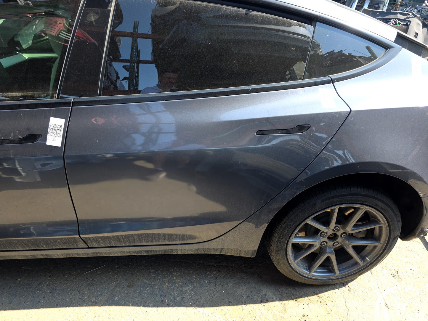 2021-2023 Tesla Model 3 Rear Left Door Assembly No Door Trim 1081441-E1-C
