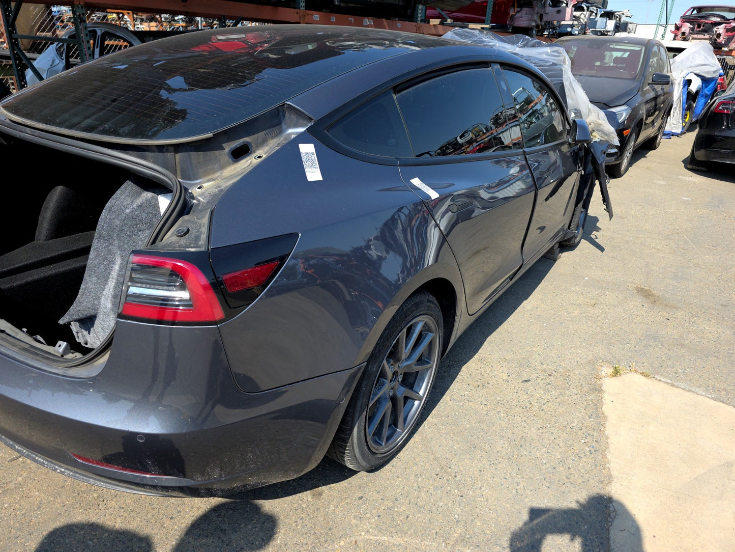 2021-2023 Tesla Model 3 Right Quarter Panel Cut 1073678-S0-B